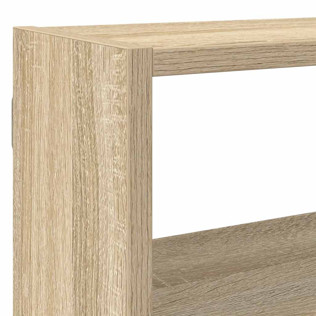 Wandschap kubus 7 vakken bewerkt hout sonoma eikenkleurig is nu te koop bij PeponiXL, paradijselijk wonen!