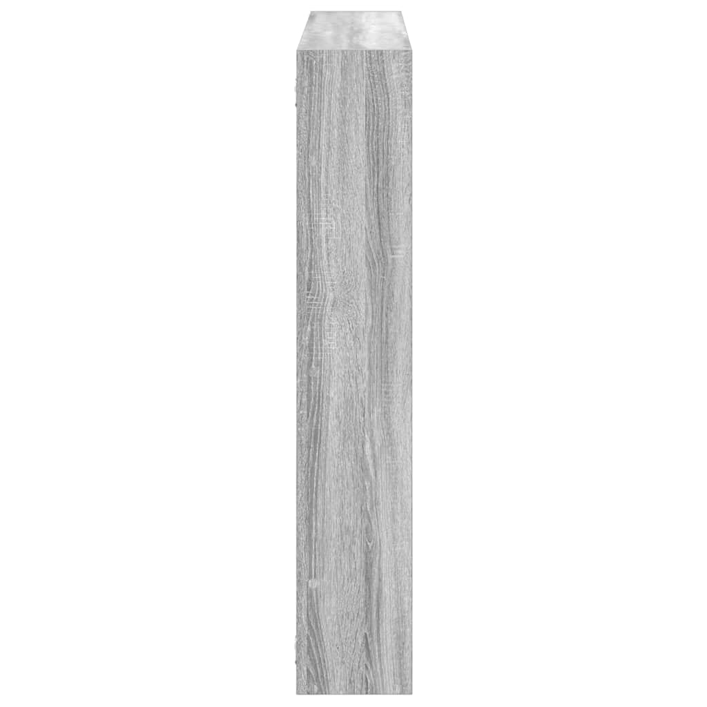 Wandschap kubus 7 vakken bewerkt hout grijs sonoma eikenkleurig is nu te koop bij PeponiXL, paradijselijk wonen!