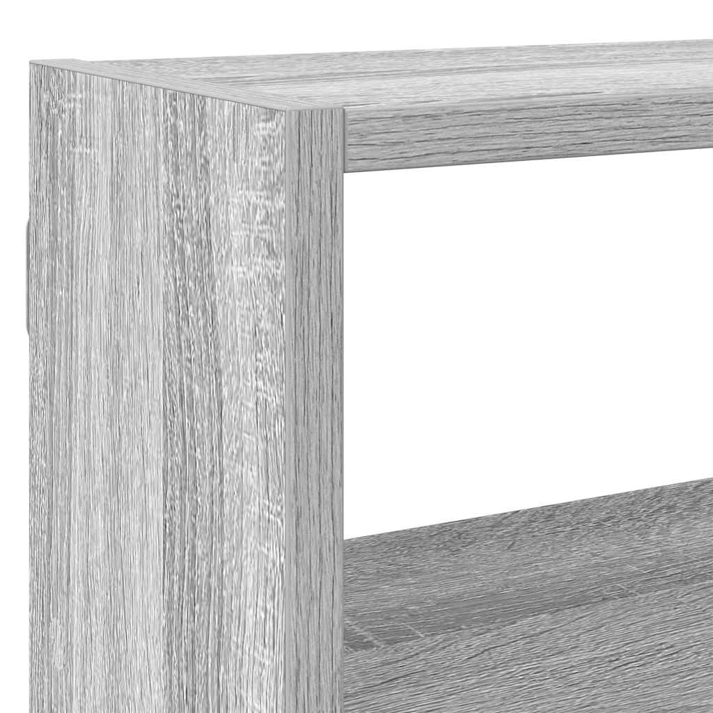 Wandschap kubus 7 vakken bewerkt hout grijs sonoma eikenkleurig is nu te koop bij PeponiXL, paradijselijk wonen!