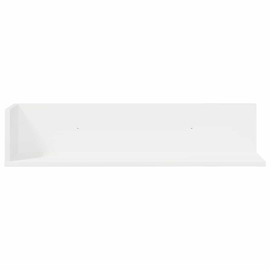Wandschappen 2 st 75x16,5x16,5 cm bewerkt hout wit is nu te koop bij PeponiXL, paradijselijk wonen!