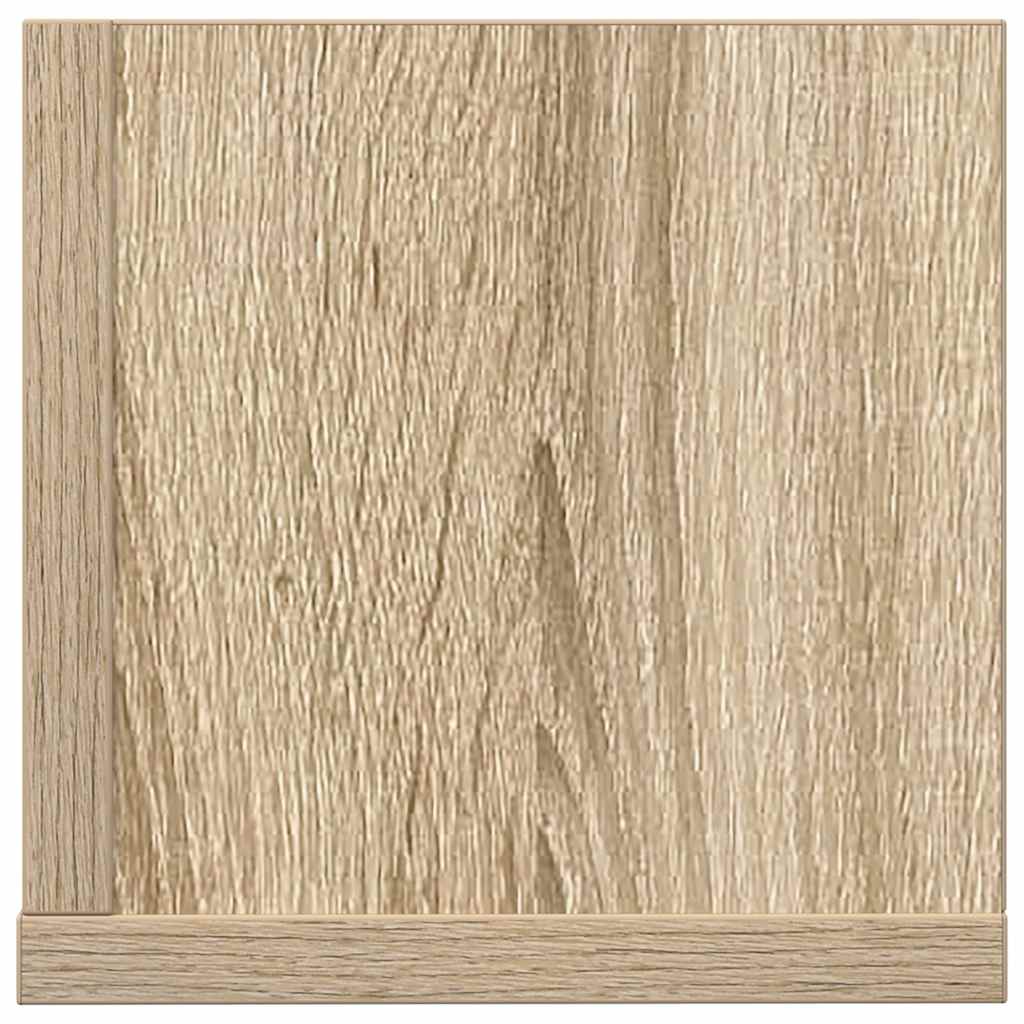Wandschappen 2 st 75x16,5x16,5cm bewerkt hout sonoma eikenkleur is nu te koop bij PeponiXL, paradijselijk wonen!