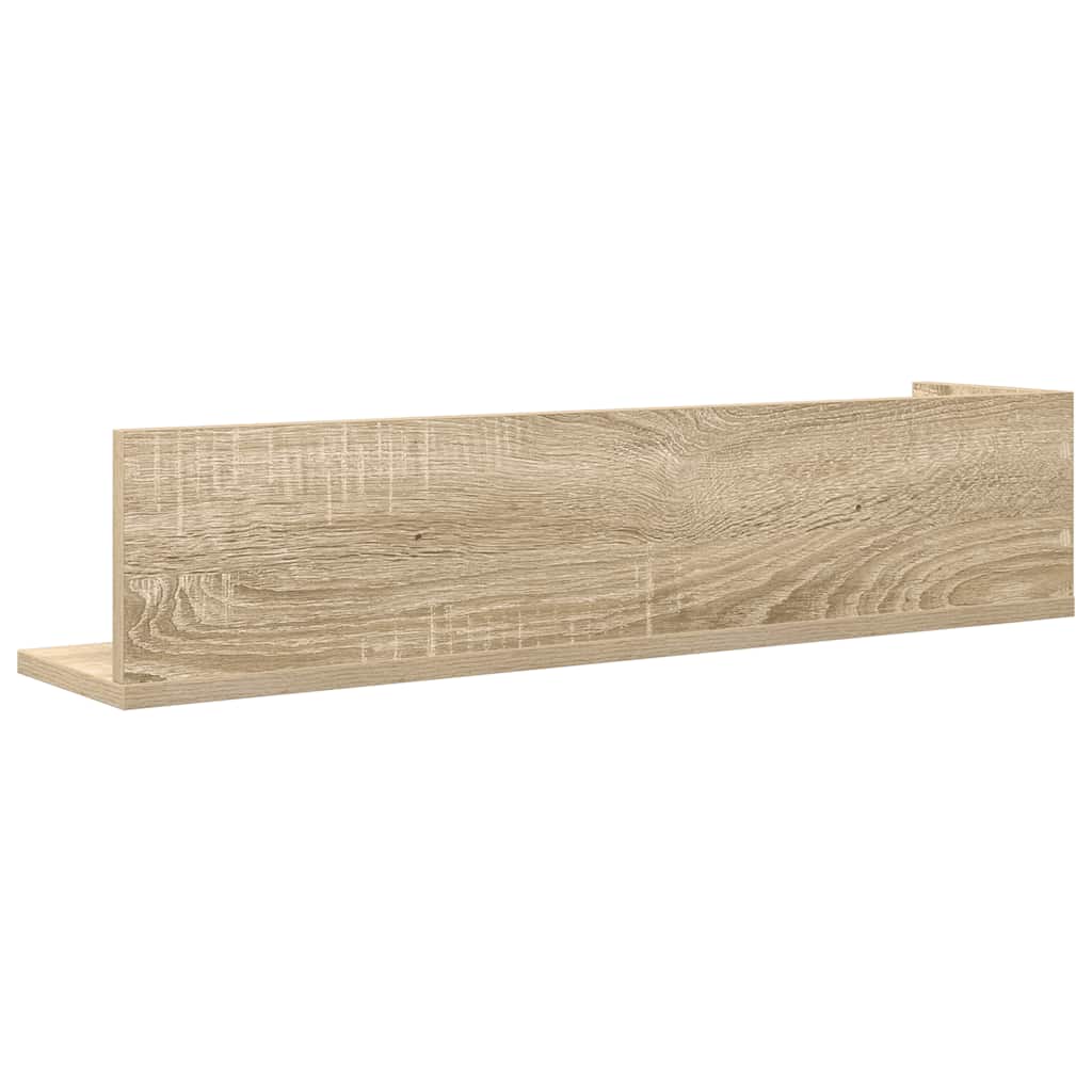 Wandschappen 2 st 75x16,5x16,5cm bewerkt hout sonoma eikenkleur is nu te koop bij PeponiXL, paradijselijk wonen!