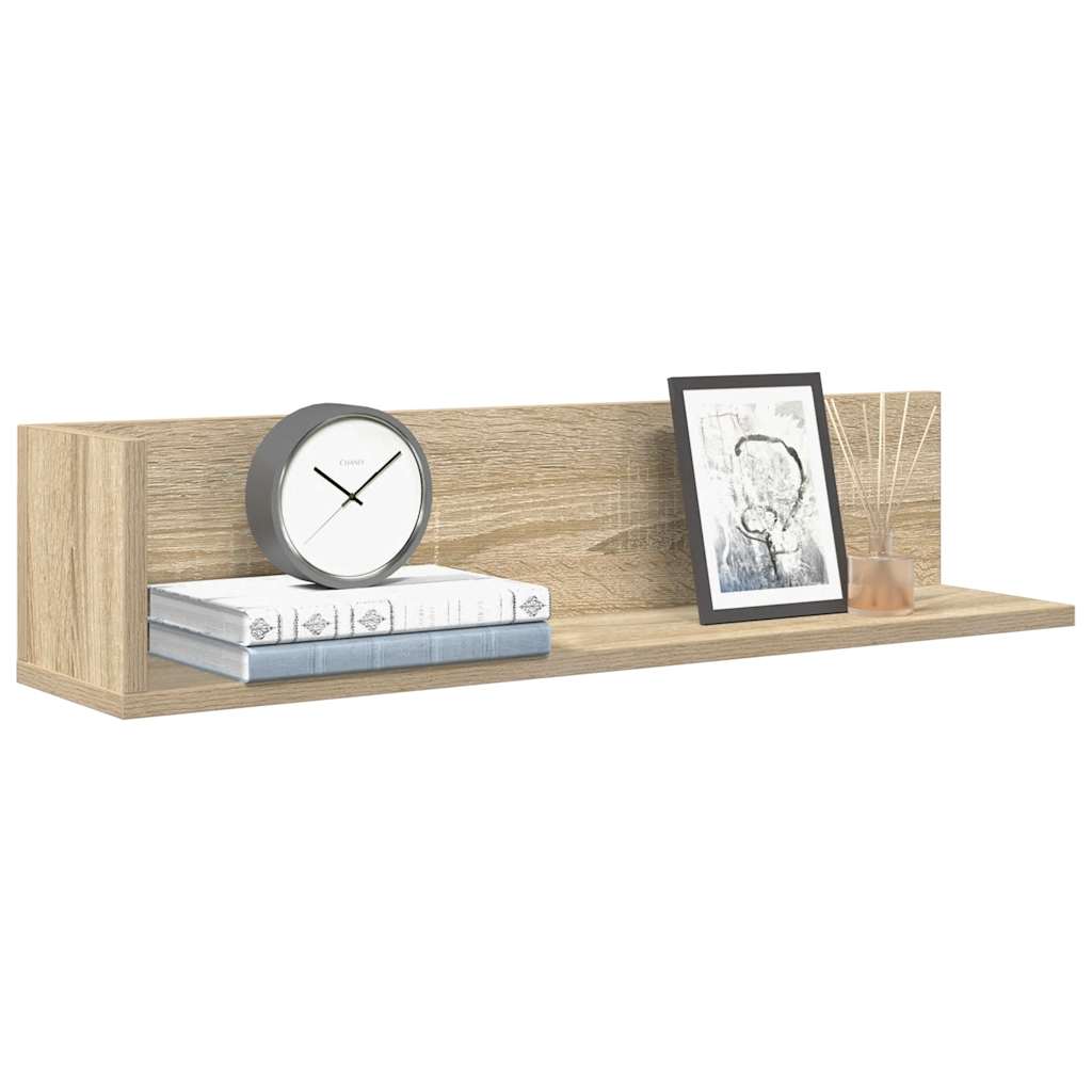 Wandschappen 2 st 75x16,5x16,5cm bewerkt hout sonoma eikenkleur is nu te koop bij PeponiXL, paradijselijk wonen!