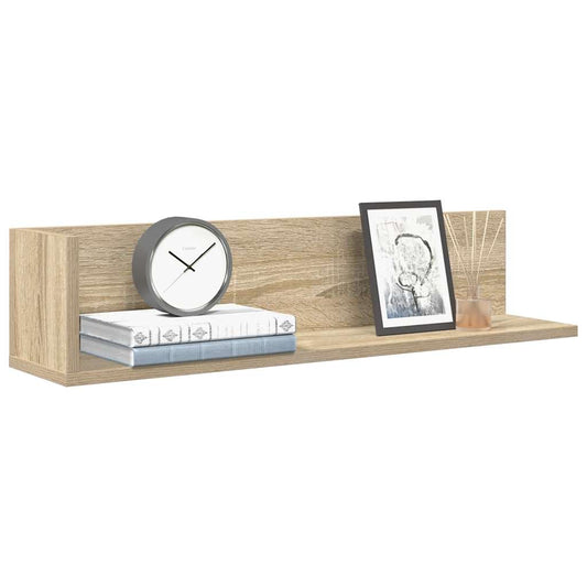Wandschappen 2 st 75x16,5x16,5cm bewerkt hout sonoma eikenkleur is nu te koop bij PeponiXL, paradijselijk wonen!