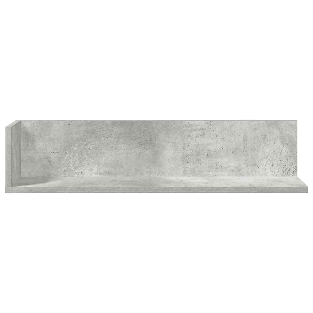 Wandschappen 2 st 75x16,5x16,5 cm bewerkt hout betongrijs is nu te koop bij PeponiXL, paradijselijk wonen!