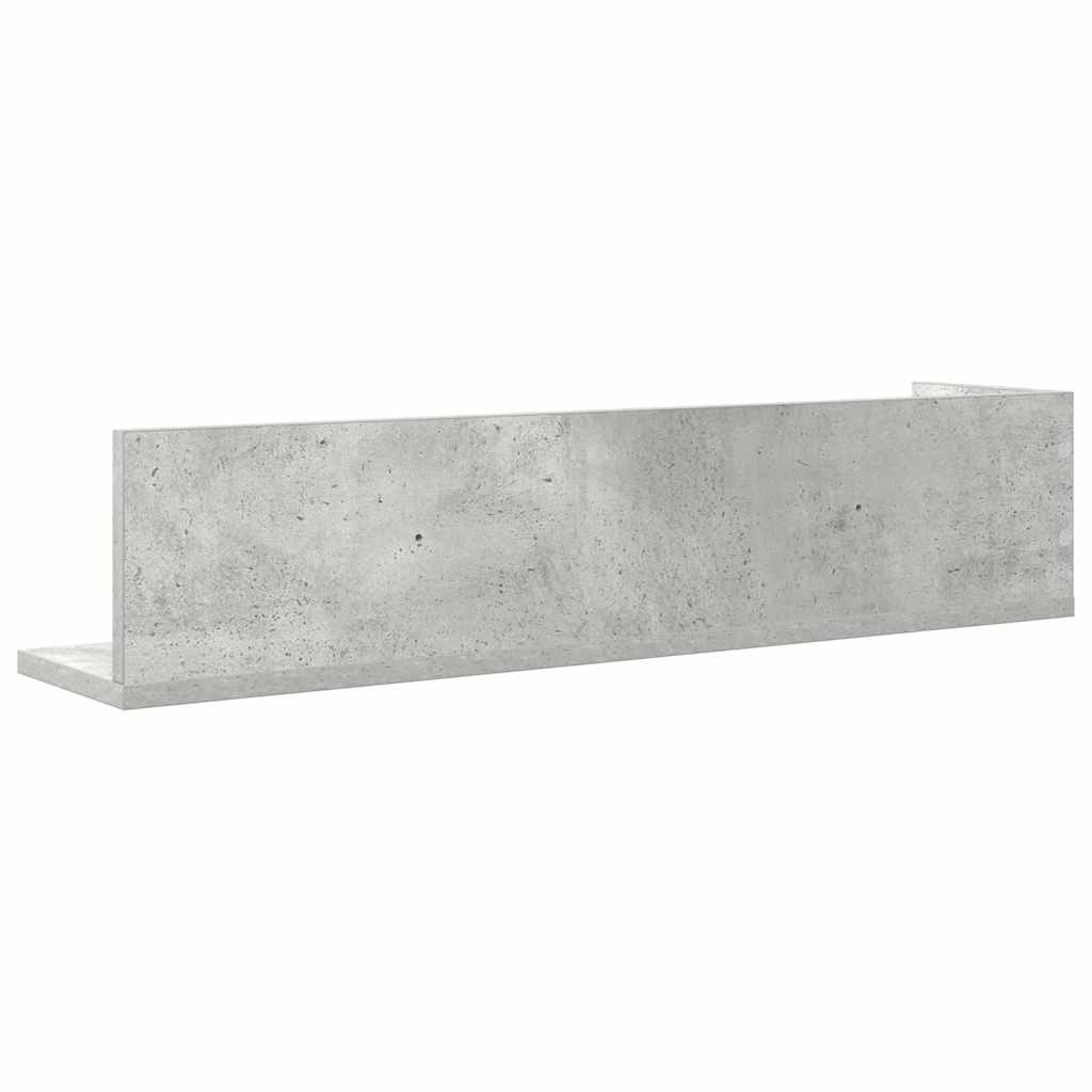 Wandschappen 2 st 75x16,5x16,5 cm bewerkt hout betongrijs is nu te koop bij PeponiXL, paradijselijk wonen!