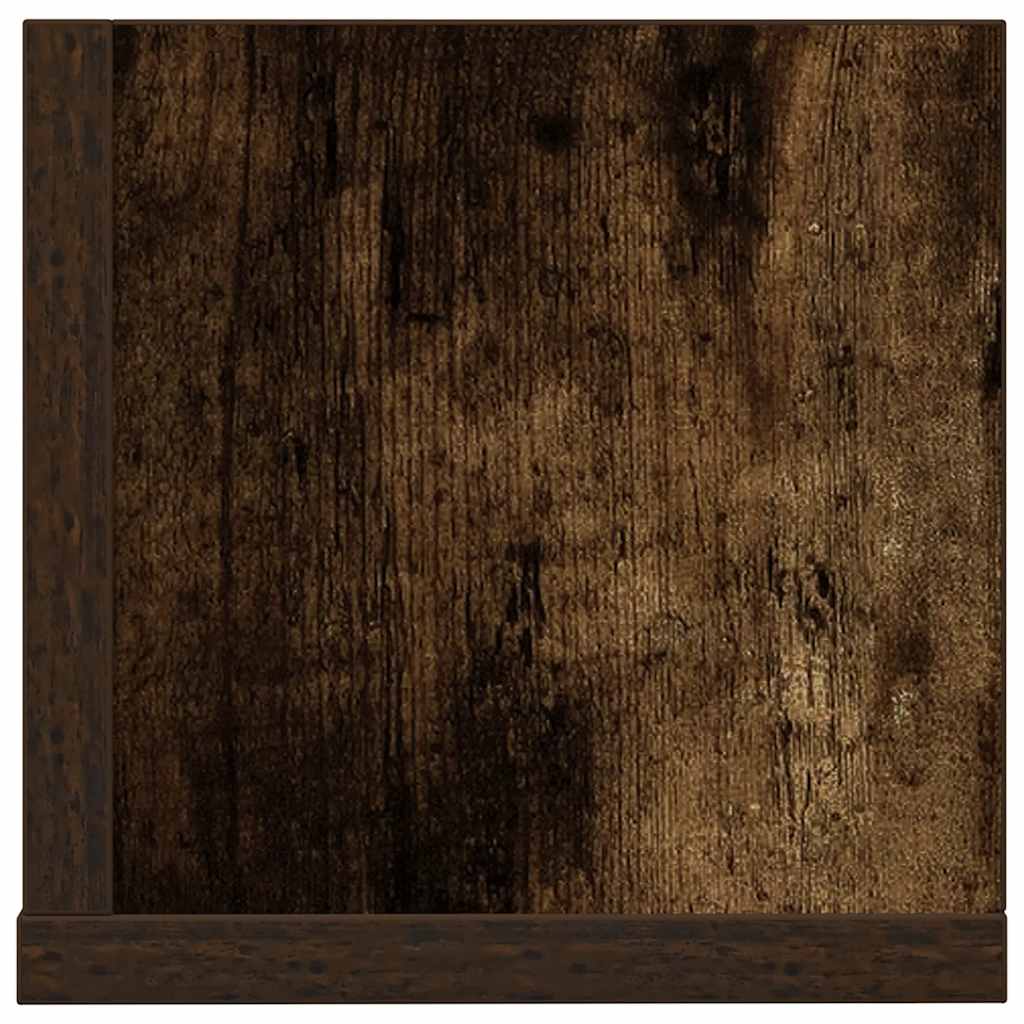 Wandschappen 2 st 75x16,5x16,5 cm bewerkt hout gerookt eiken is nu te koop bij PeponiXL, paradijselijk wonen!