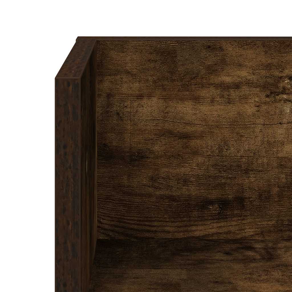 Wandschappen 2 st 75x16,5x16,5 cm bewerkt hout gerookt eiken is nu te koop bij PeponiXL, paradijselijk wonen!