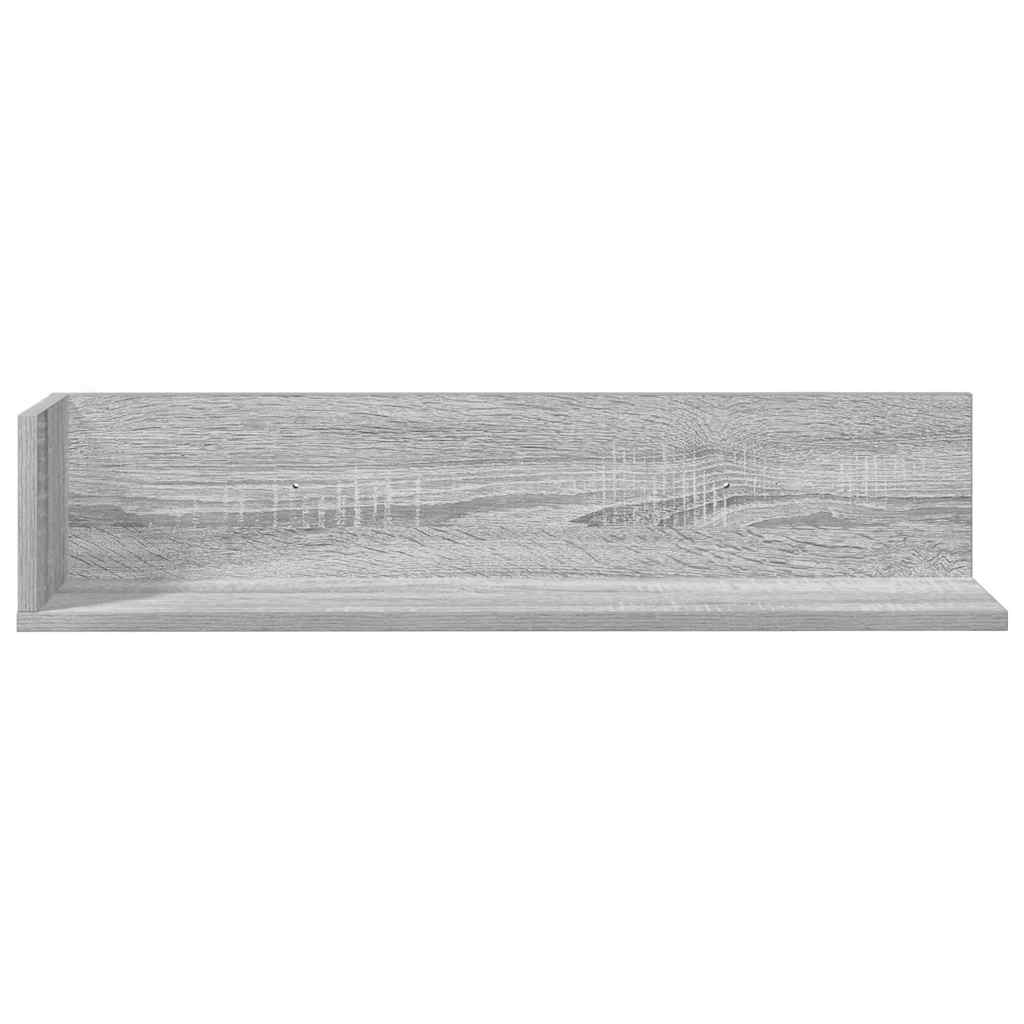 Wandschappen 2 st 75x16,5x16,5 cm bewerkt hout grijs sonoma is nu te koop bij PeponiXL, paradijselijk wonen!