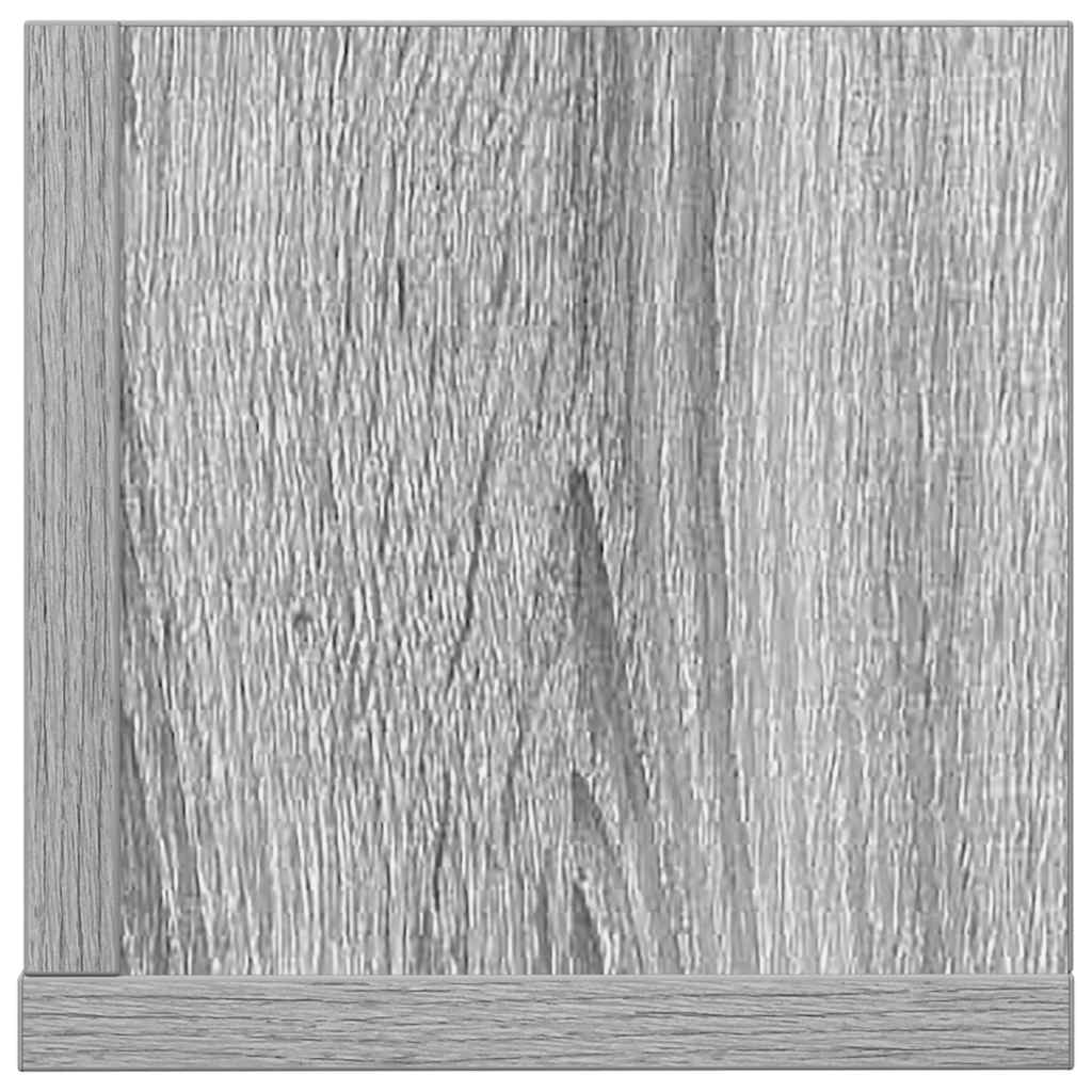 Wandschappen 2 st 75x16,5x16,5 cm bewerkt hout grijs sonoma is nu te koop bij PeponiXL, paradijselijk wonen!