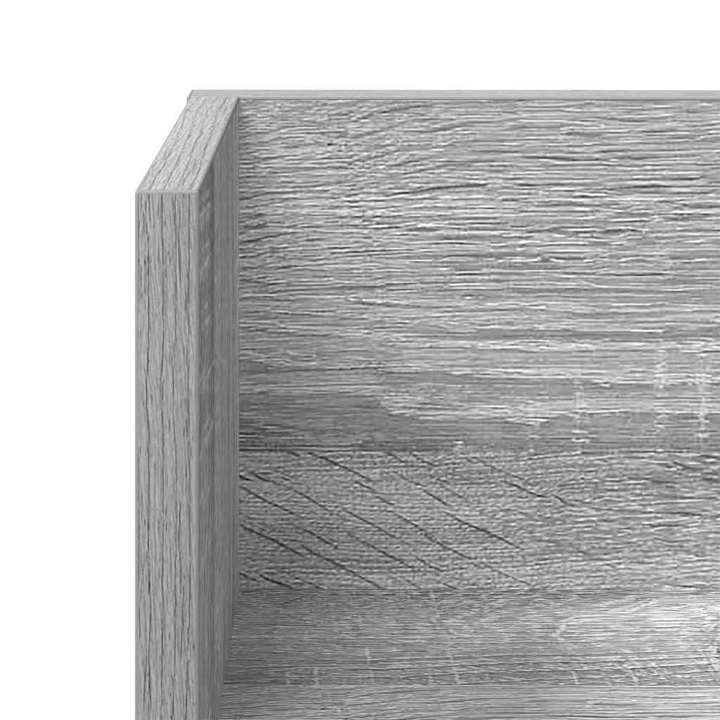 Wandschappen 2 st 75x16,5x16,5 cm bewerkt hout grijs sonoma is nu te koop bij PeponiXL, paradijselijk wonen!