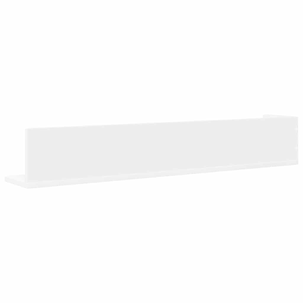 Wandschappen 2 st 100x16,5x16,5 cm bewerkt hout wit is nu te koop bij PeponiXL, paradijselijk wonen!
