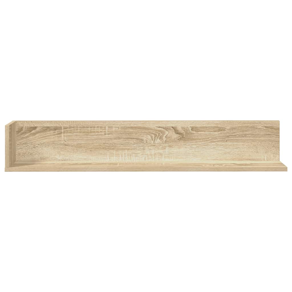 Wandschappen 2 st 100x16,5x16,5 cm bewerkt hout sonoma eiken is nu te koop bij PeponiXL, paradijselijk wonen!