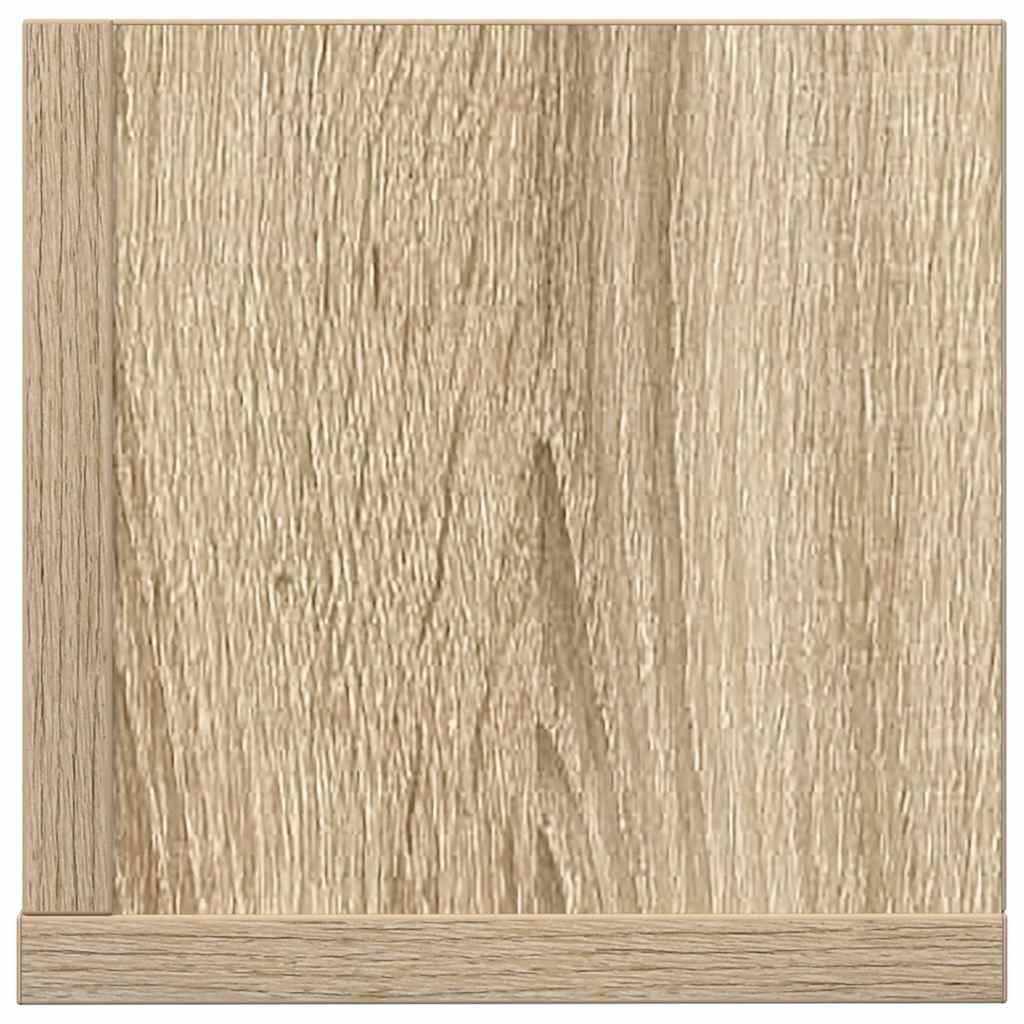 Wandschappen 2 st 100x16,5x16,5 cm bewerkt hout sonoma eiken is nu te koop bij PeponiXL, paradijselijk wonen!
