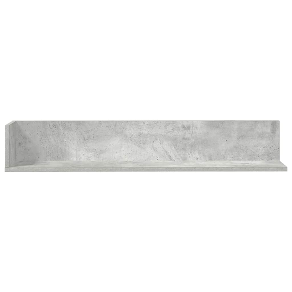 Wandschappen 2 st 100x16,5x16,5 cm spaanplaat betongrijs is nu te koop bij PeponiXL, paradijselijk wonen!