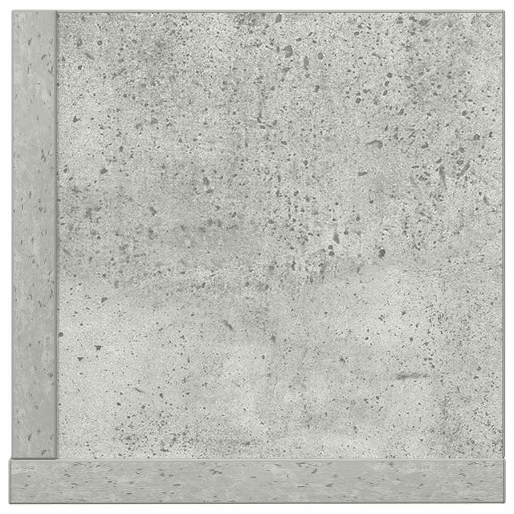Wandschappen 2 st 100x16,5x16,5 cm spaanplaat betongrijs is nu te koop bij PeponiXL, paradijselijk wonen!