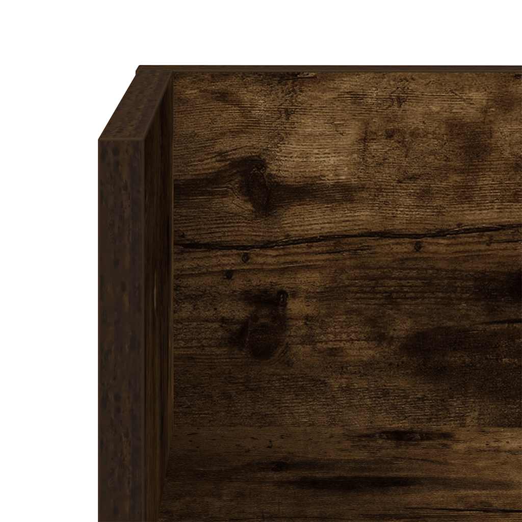 Wandschappen 2 st 100x16,5x16,5 cm bewerkt hout gerookt eiken is nu te koop bij PeponiXL, paradijselijk wonen!