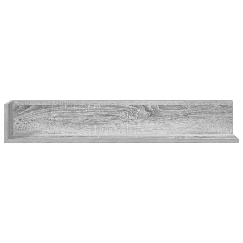 Wandschappen 2 st 100x16,5x16,5 cm bewerkt hout grijs sonoma is nu te koop bij PeponiXL, paradijselijk wonen!