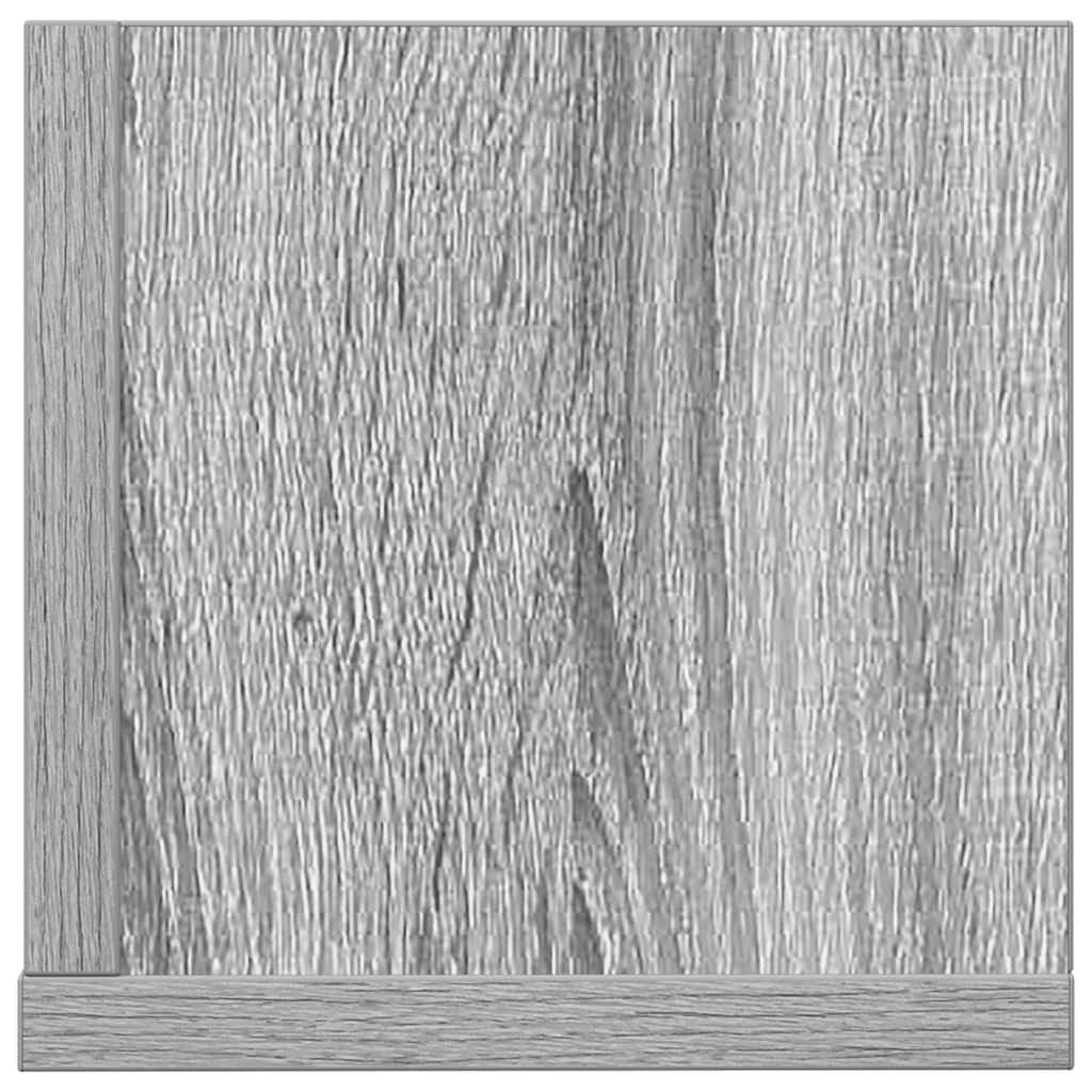 Wandschappen 2 st 100x16,5x16,5 cm bewerkt hout grijs sonoma is nu te koop bij PeponiXL, paradijselijk wonen!