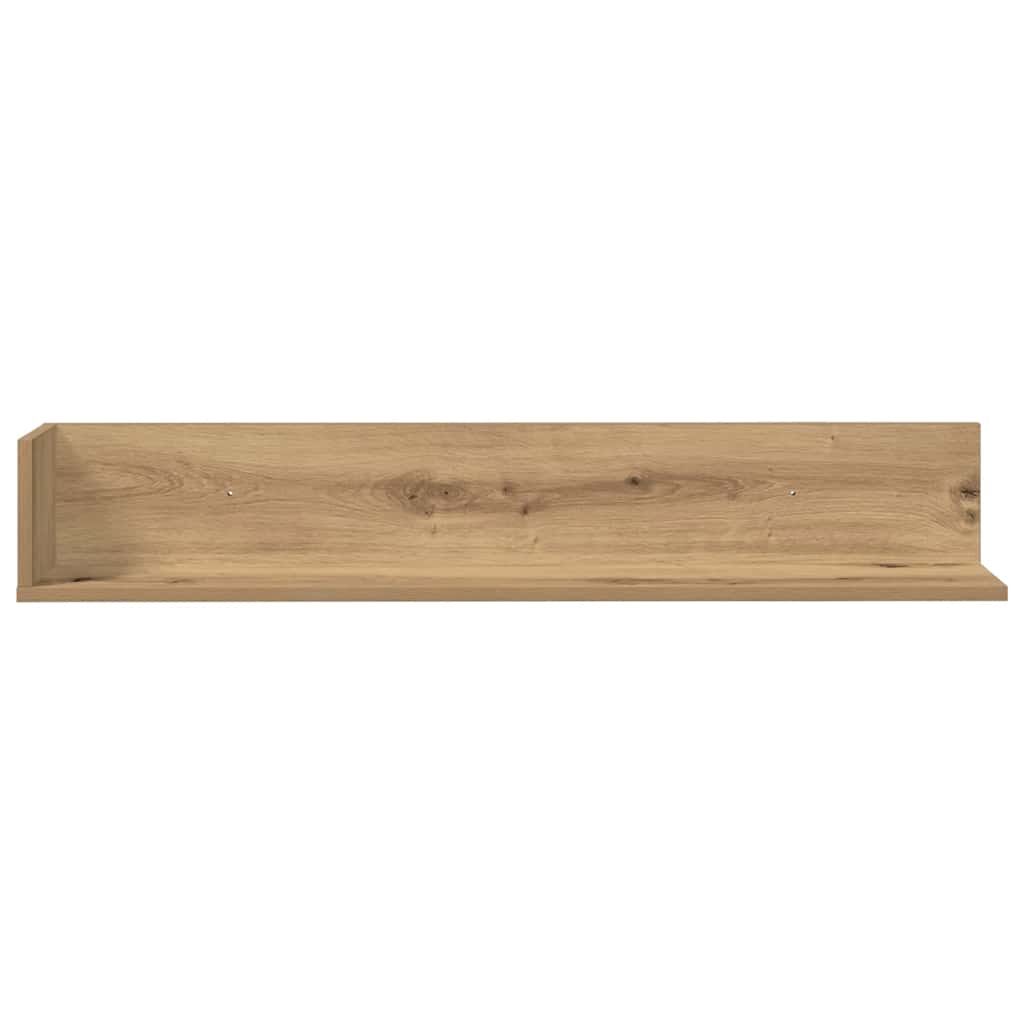 Wandschappen 2 st 100x16,5x16,5cm bewerkt hout artisanaal eiken is nu te koop bij PeponiXL, paradijselijk wonen!