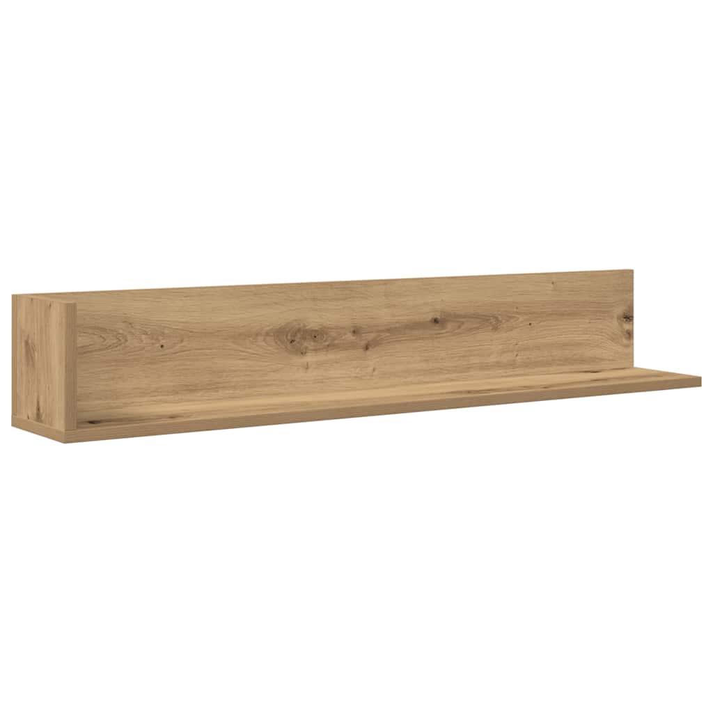 Wandschappen 2 st 100x16,5x16,5cm bewerkt hout artisanaal eiken is nu te koop bij PeponiXL, paradijselijk wonen!