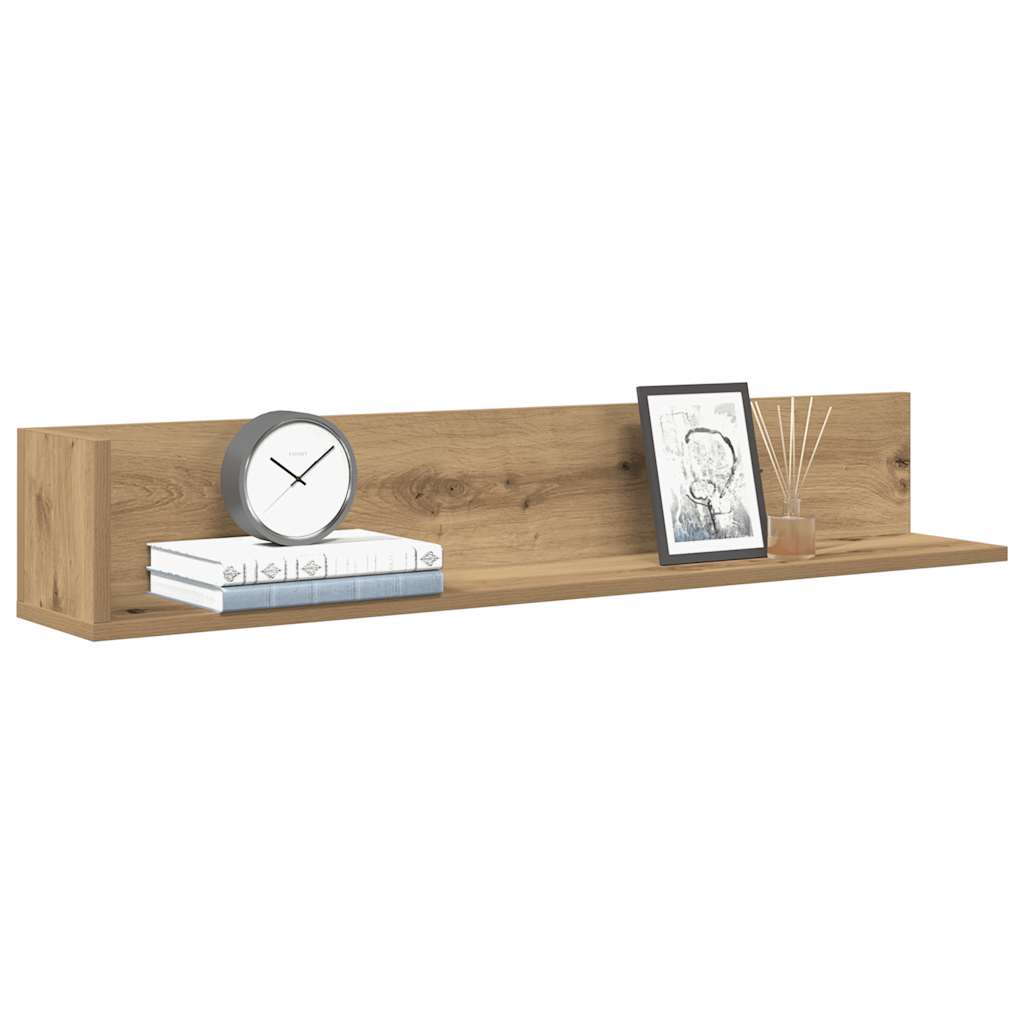 Wandschappen 2 st 100x16,5x16,5cm bewerkt hout artisanaal eiken is nu te koop bij PeponiXL, paradijselijk wonen!