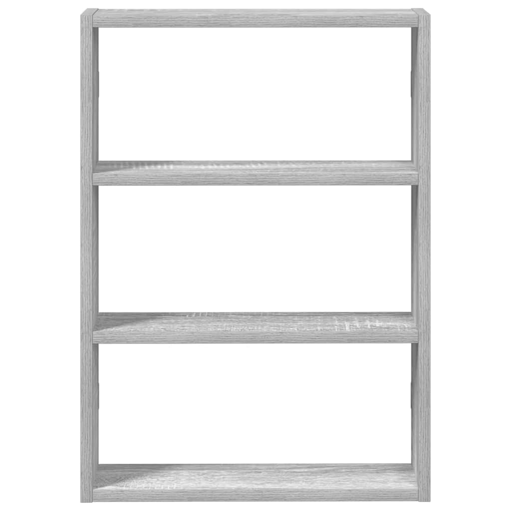 Wandschap 43x9x60 cm bewerkt hout grijs sonoma eikenkleurig is nu te koop bij PeponiXL, paradijselijk wonen!