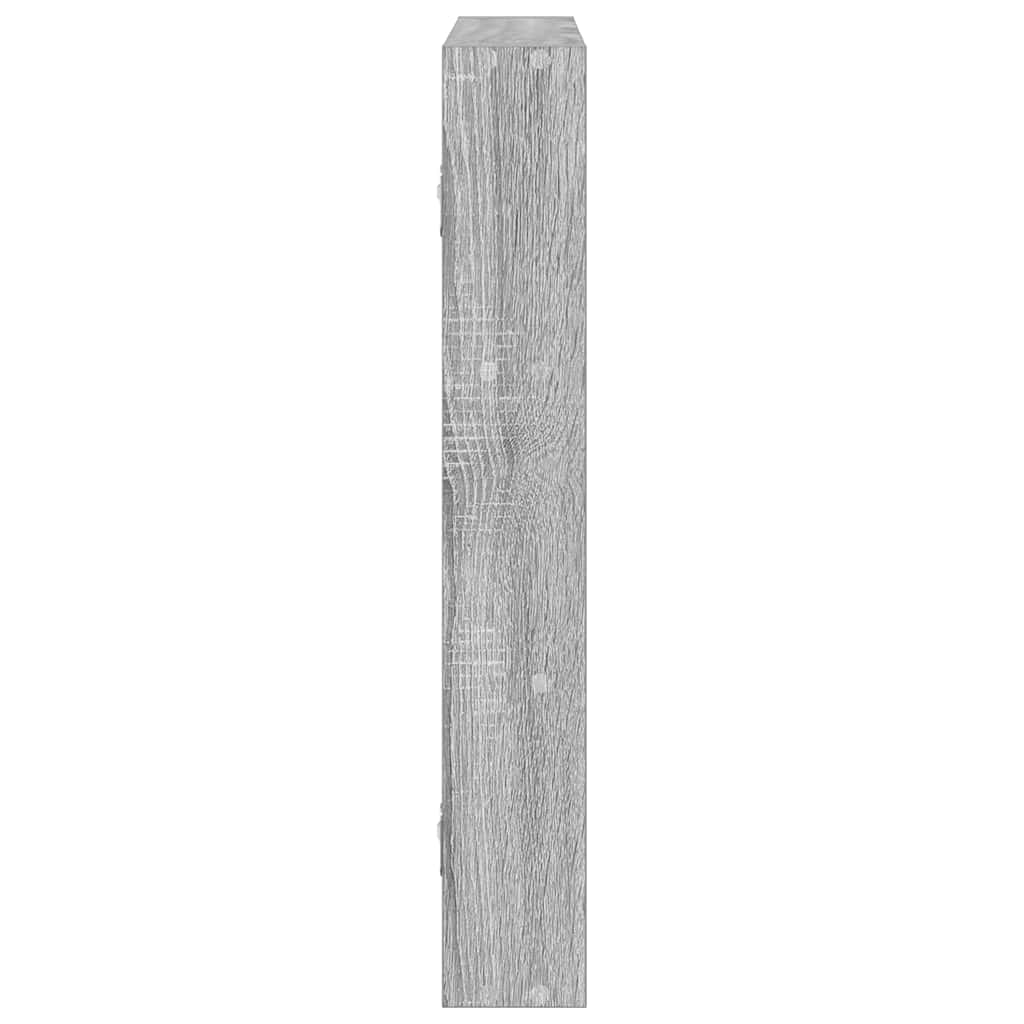 Wandschap 43x9x60 cm bewerkt hout grijs sonoma eikenkleurig is nu te koop bij PeponiXL, paradijselijk wonen!
