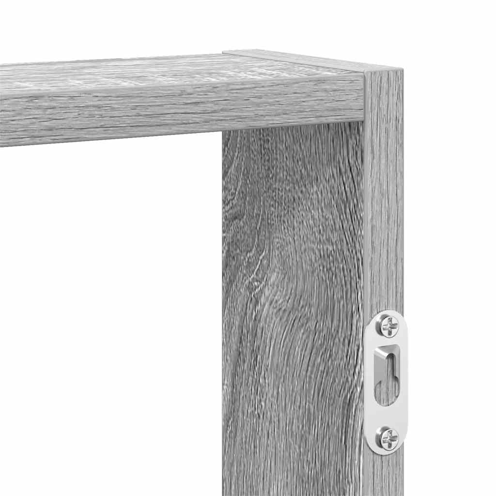 Wandschap 43x9x60 cm bewerkt hout grijs sonoma eikenkleurig is nu te koop bij PeponiXL, paradijselijk wonen!