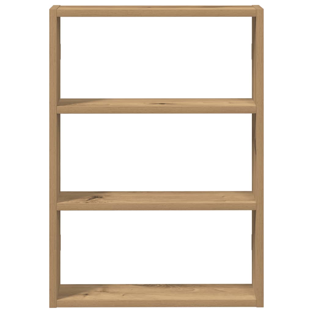 Wandschap 43x9x60 cm bewerkt hout artisanaal eikenkleurig is nu te koop bij PeponiXL, paradijselijk wonen!