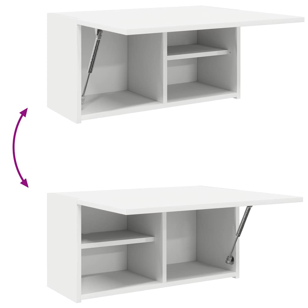 Badkamerwandkast 60x25x30 cm bewerkt hout wit is nu te koop bij PeponiXL, paradijselijk wonen!