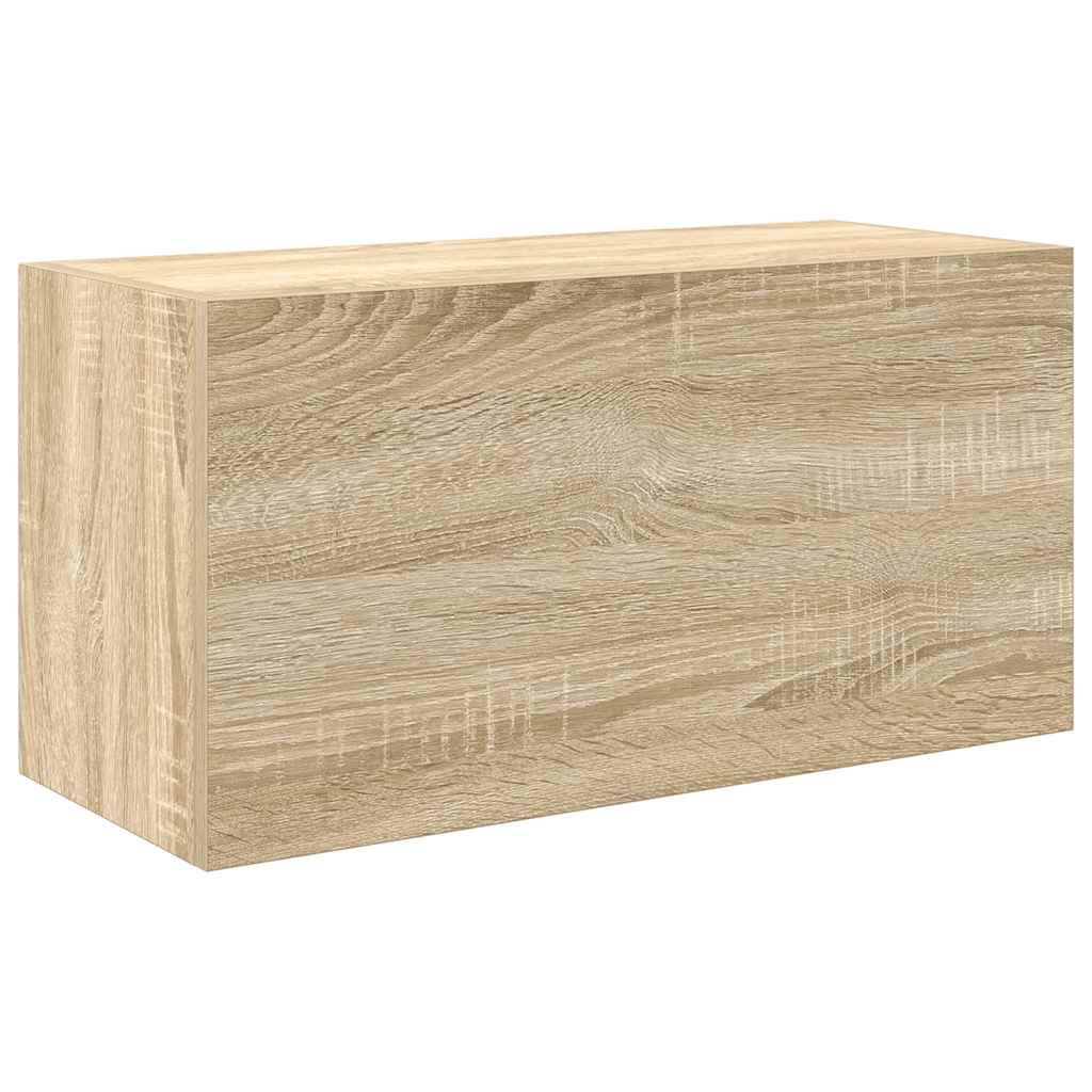 Badkamerwandkast 60x25x30 cm bewerkt hout sonoma eikenkleurig is nu te koop bij PeponiXL, paradijselijk wonen!