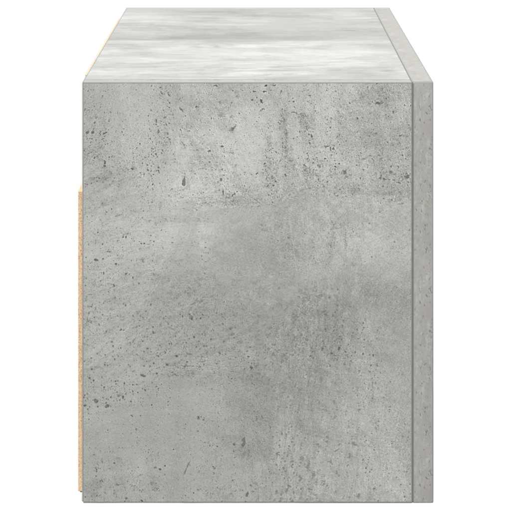 Badkamerwandkast 60x25x30 cm bewerkt hout betongrijs is nu te koop bij PeponiXL, paradijselijk wonen!