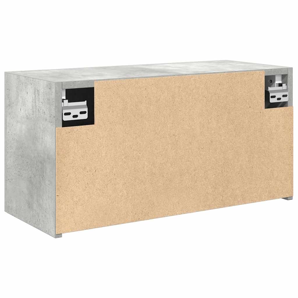 Badkamerwandkast 60x25x30 cm bewerkt hout betongrijs is nu te koop bij PeponiXL, paradijselijk wonen!