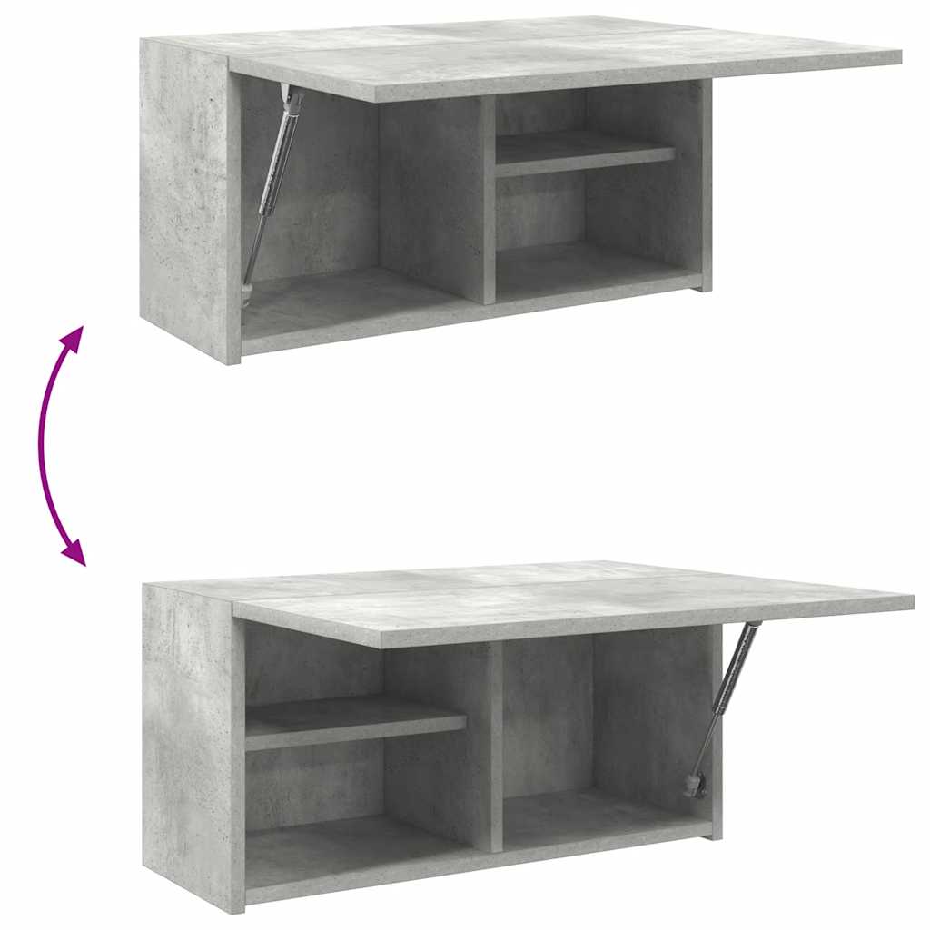 Badkamerwandkast 60x25x30 cm bewerkt hout betongrijs is nu te koop bij PeponiXL, paradijselijk wonen!