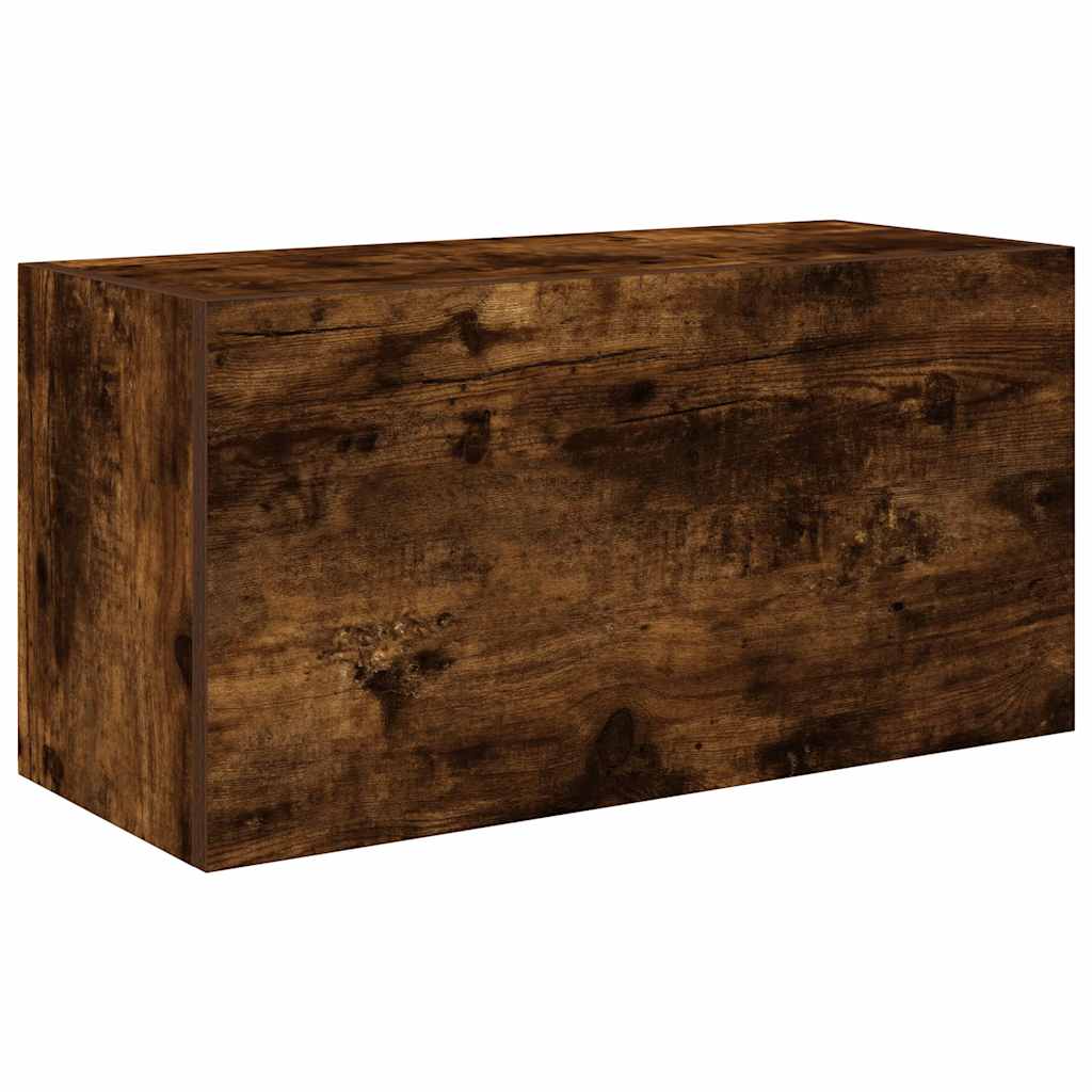 Badkamerwandkast 60x25x30 cm bewerkt hout gerookt eikenkleurig is nu te koop bij PeponiXL, paradijselijk wonen!