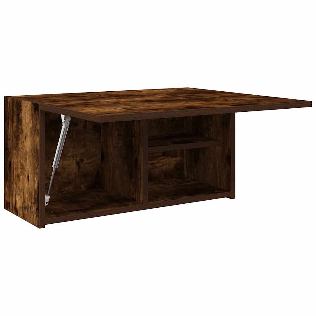 Badkamerwandkast 60x25x30 cm bewerkt hout gerookt eikenkleurig is nu te koop bij PeponiXL, paradijselijk wonen!
