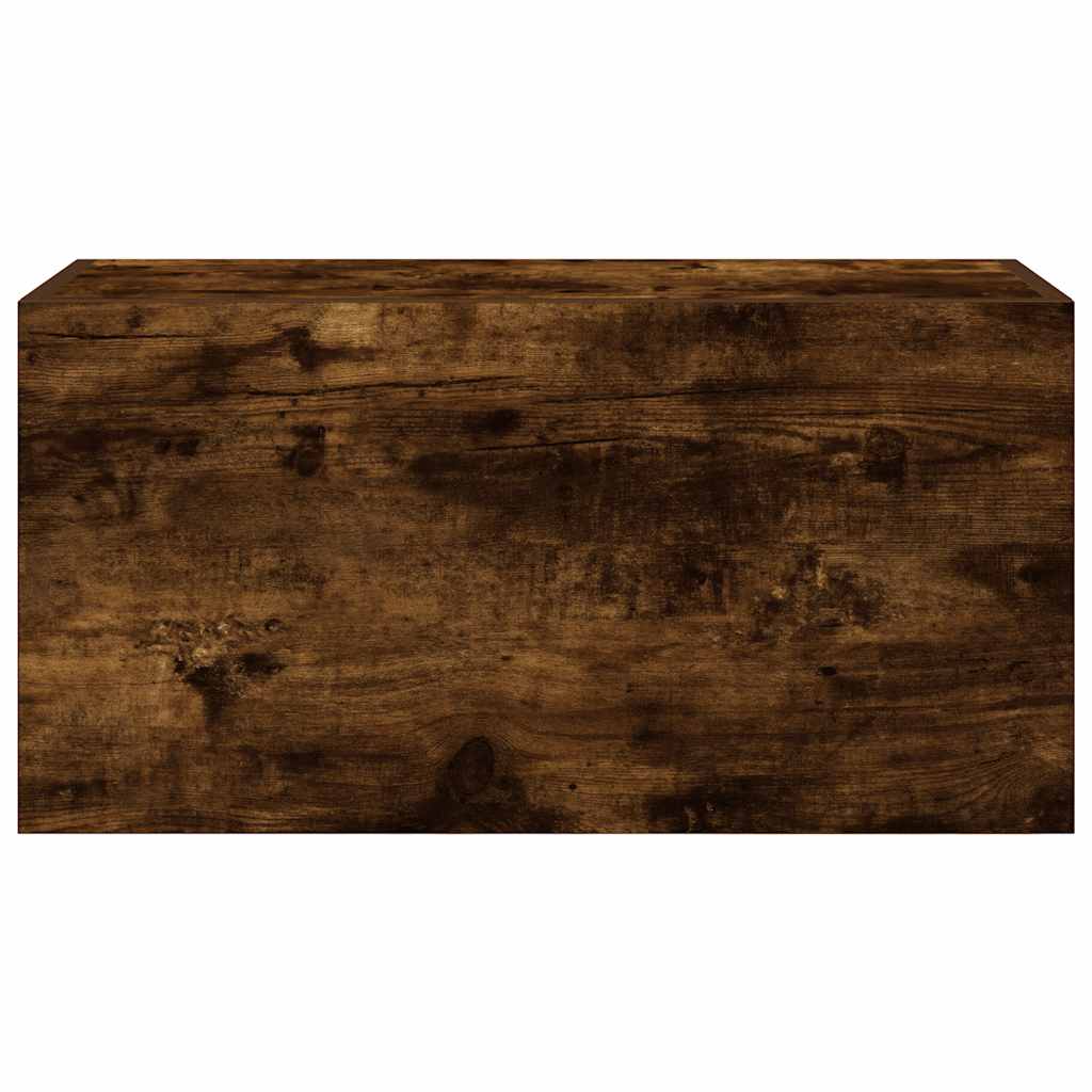 Badkamerwandkast 60x25x30 cm bewerkt hout gerookt eikenkleurig is nu te koop bij PeponiXL, paradijselijk wonen!