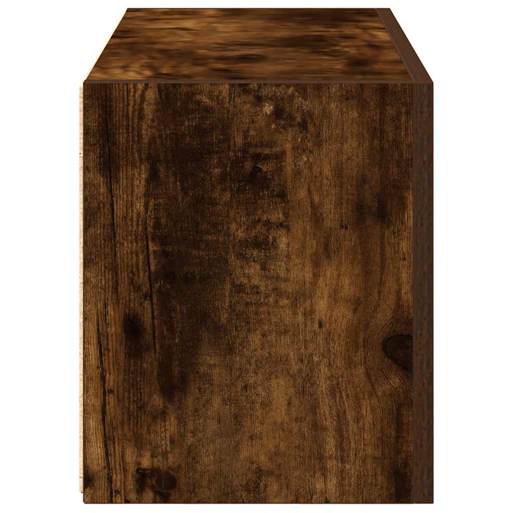 Badkamerwandkast 60x25x30 cm bewerkt hout gerookt eikenkleurig is nu te koop bij PeponiXL, paradijselijk wonen!