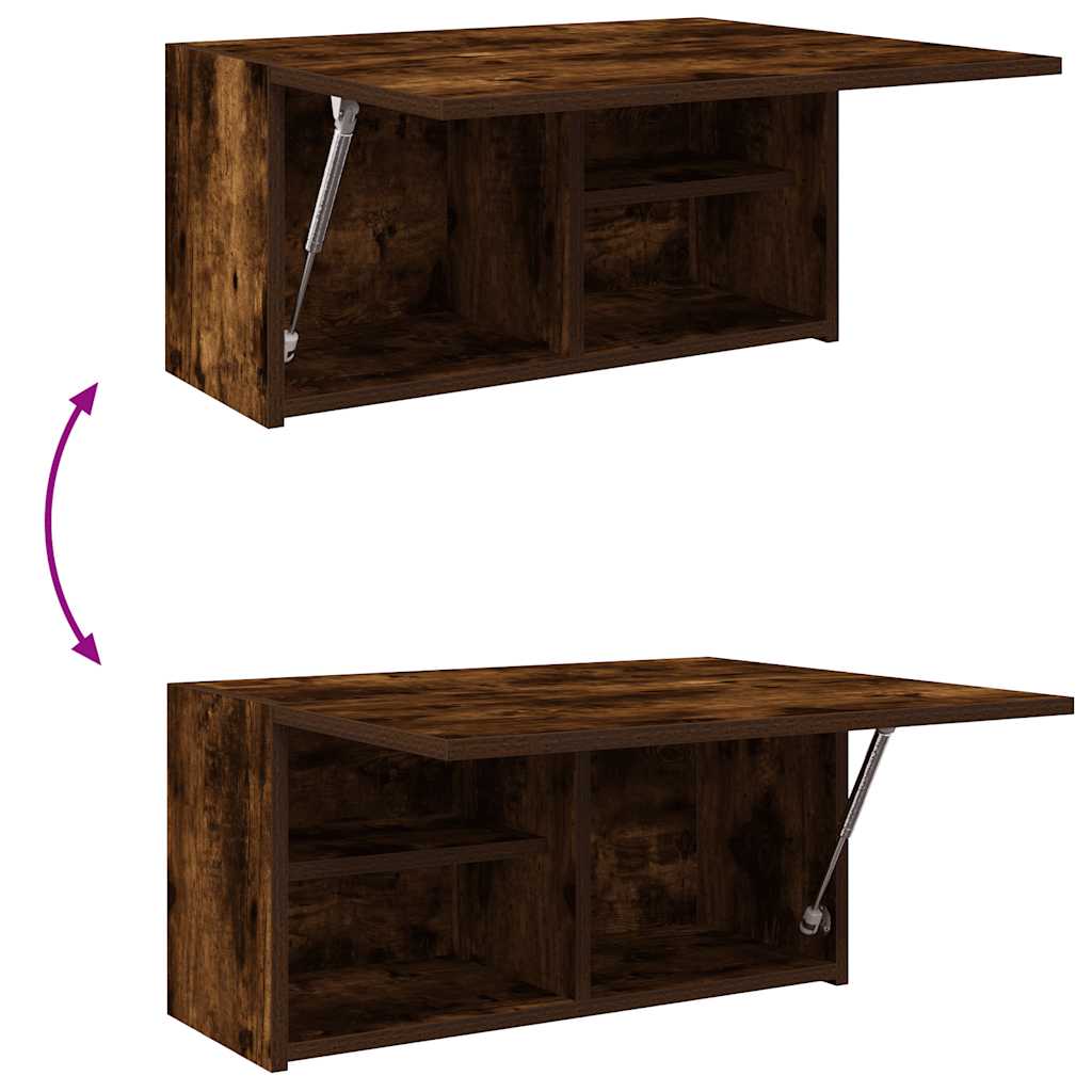 Badkamerwandkast 60x25x30 cm bewerkt hout gerookt eikenkleurig is nu te koop bij PeponiXL, paradijselijk wonen!