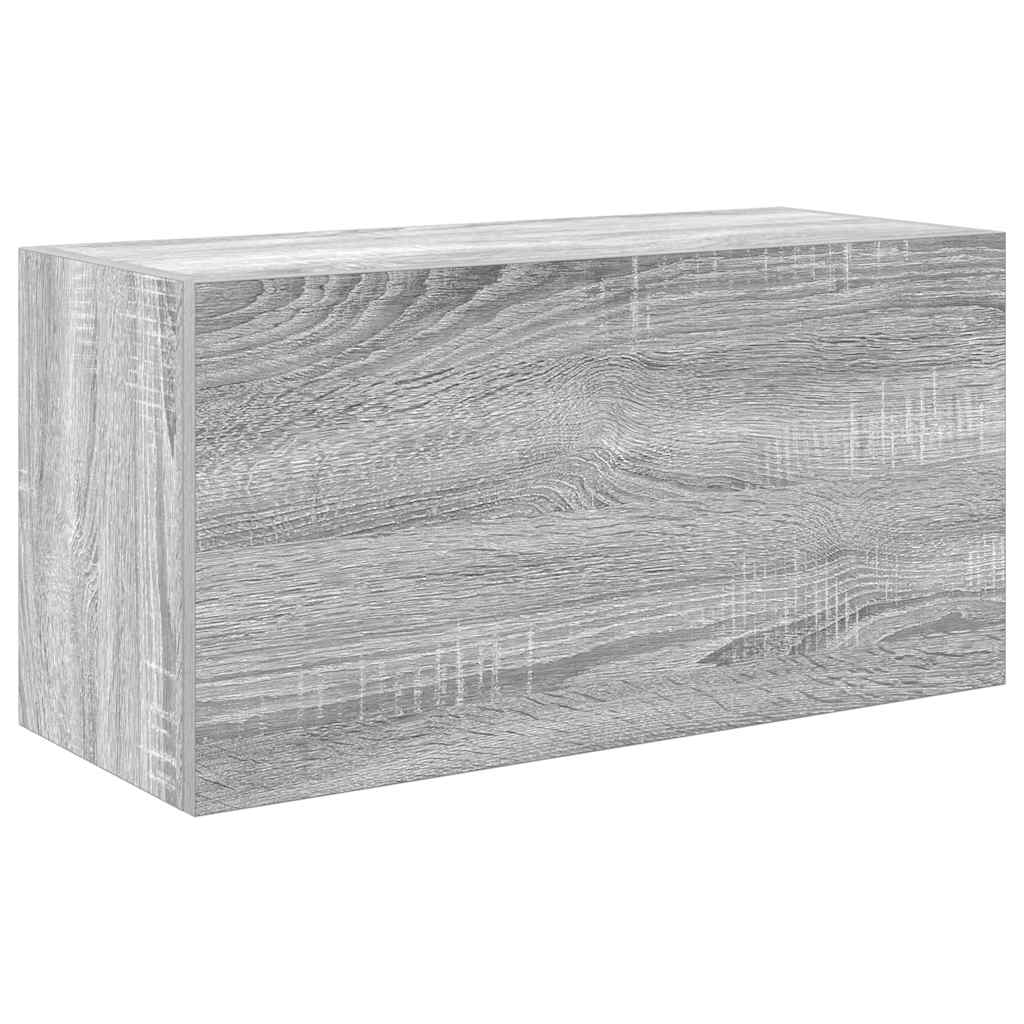 Badkamerwandkast 60x25x30 cm bewerkt hout grijs sonoma eiken is nu te koop bij PeponiXL, paradijselijk wonen!