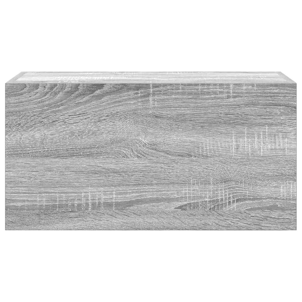 Badkamerwandkast 60x25x30 cm bewerkt hout grijs sonoma eiken is nu te koop bij PeponiXL, paradijselijk wonen!