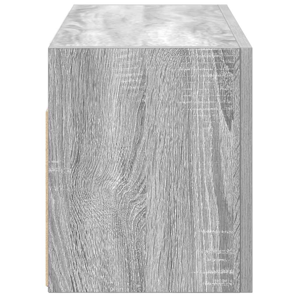 Badkamerwandkast 60x25x30 cm bewerkt hout grijs sonoma eiken is nu te koop bij PeponiXL, paradijselijk wonen!