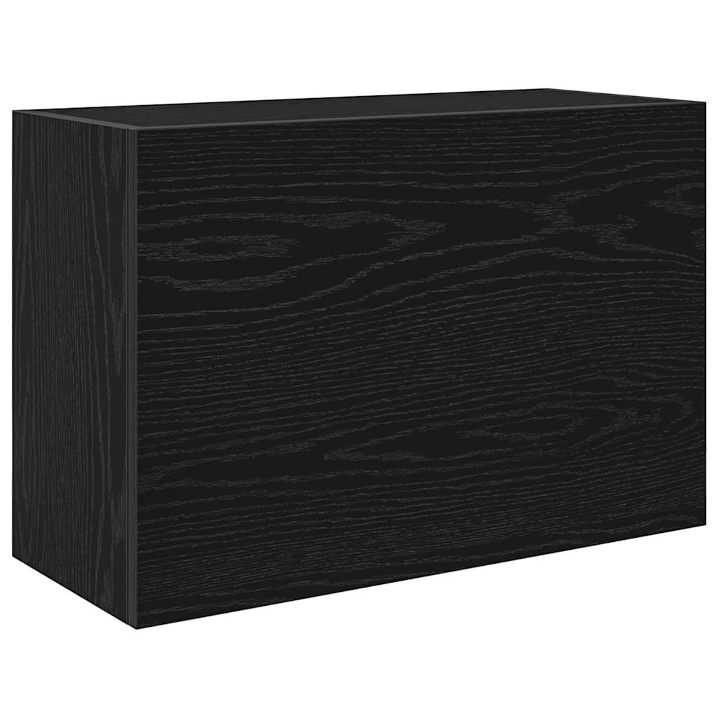 Badkamerwandkast 60x25x40 cm bewerkt hout zwart is nu te koop bij PeponiXL, paradijselijk wonen!