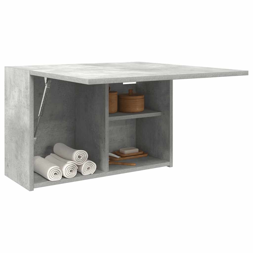 Badkamerwandkast 60x25x40 cm bewerkt hout betongrijs is nu te koop bij PeponiXL, paradijselijk wonen!