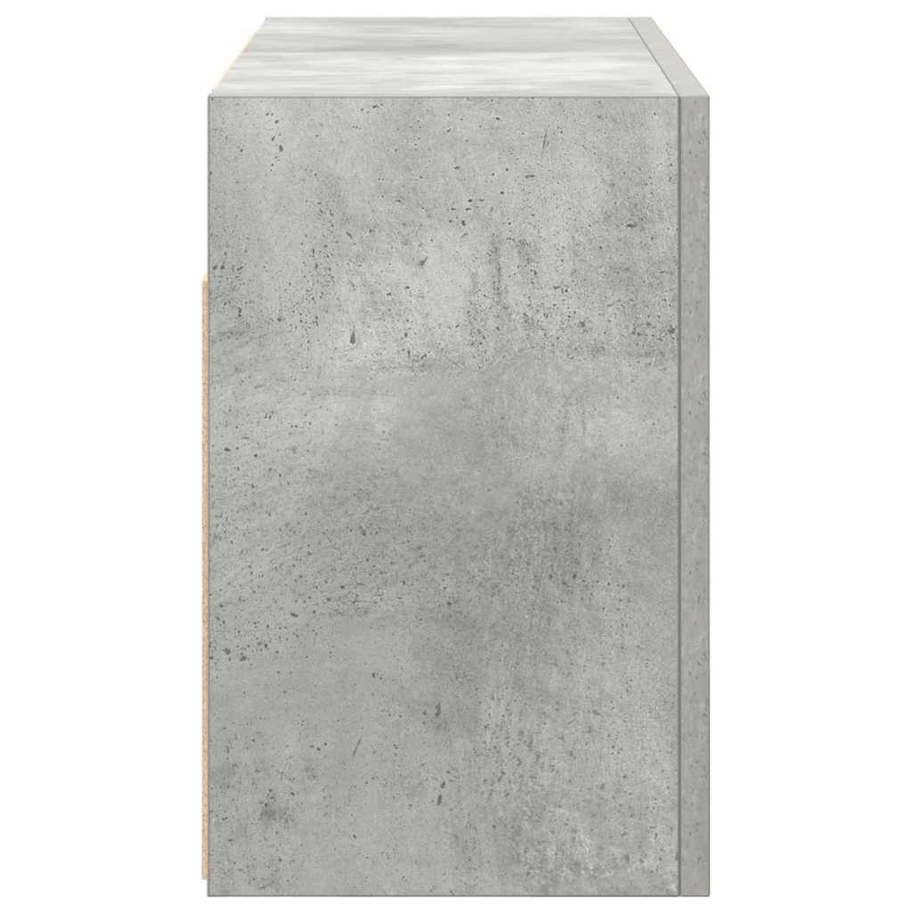 Badkamerwandkast 60x25x40 cm bewerkt hout betongrijs is nu te koop bij PeponiXL, paradijselijk wonen!