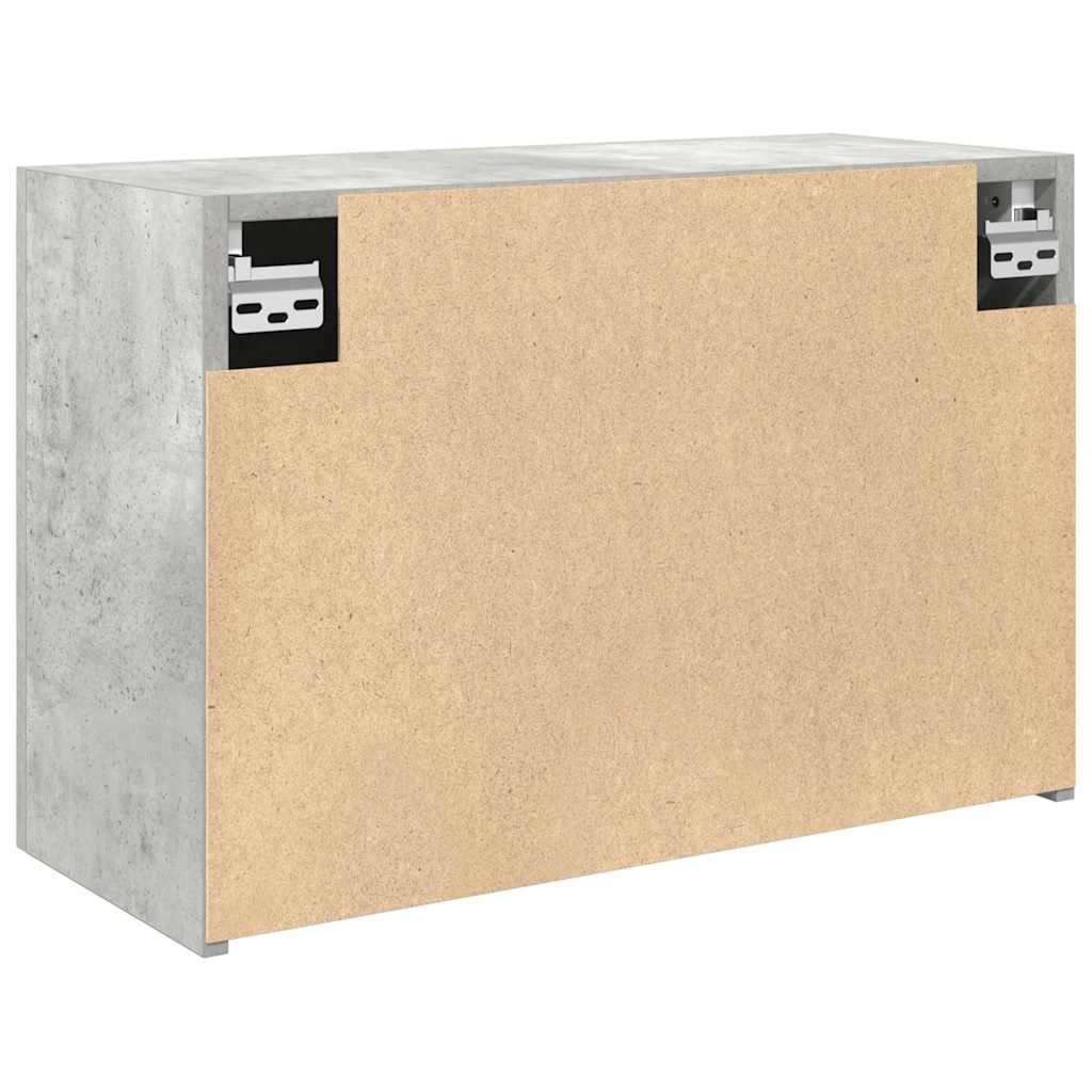 Badkamerwandkast 60x25x40 cm bewerkt hout betongrijs is nu te koop bij PeponiXL, paradijselijk wonen!
