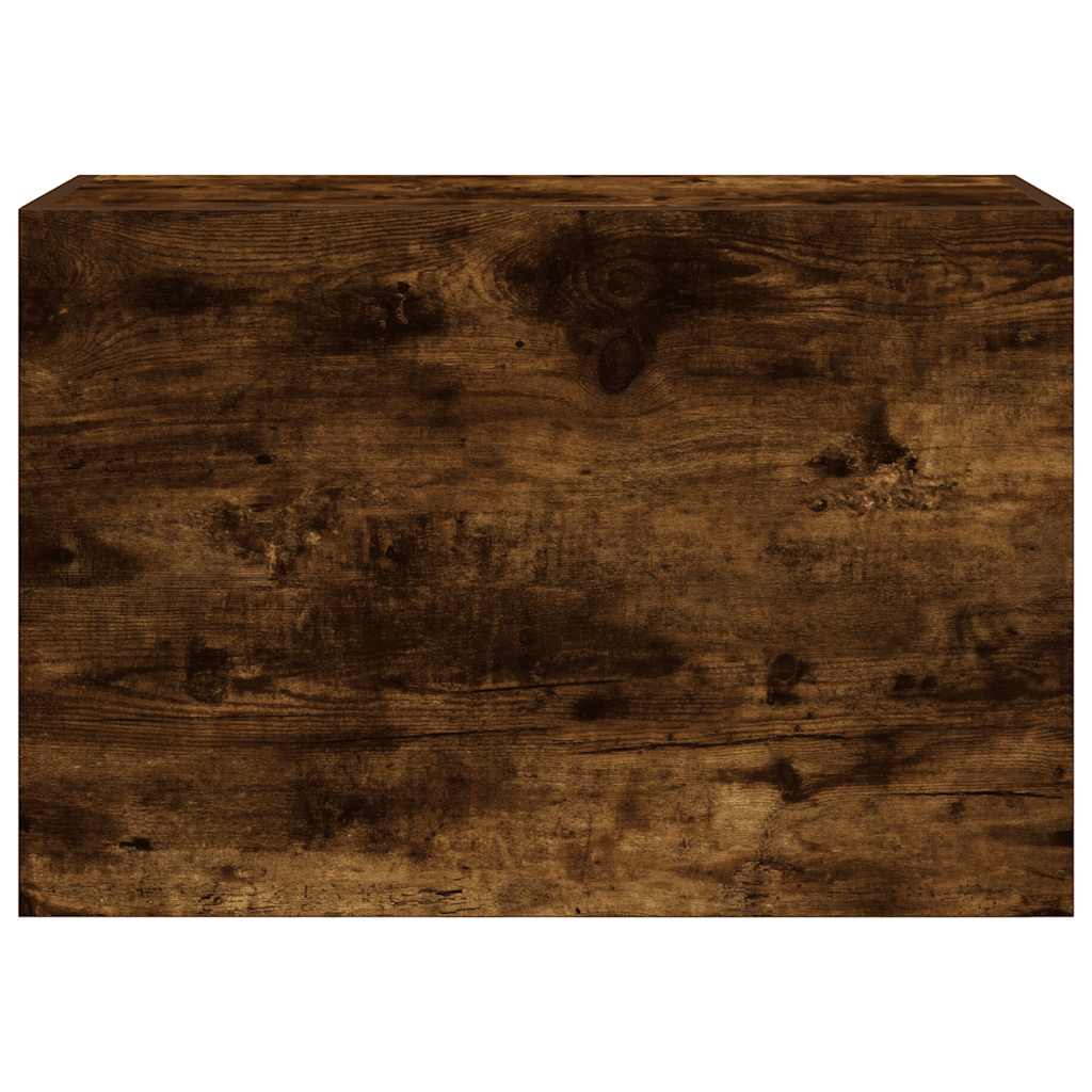 Badkamerwandkast 60x25x40 cm bewerkt hout gerookt eikenkleurig is nu te koop bij PeponiXL, paradijselijk wonen!