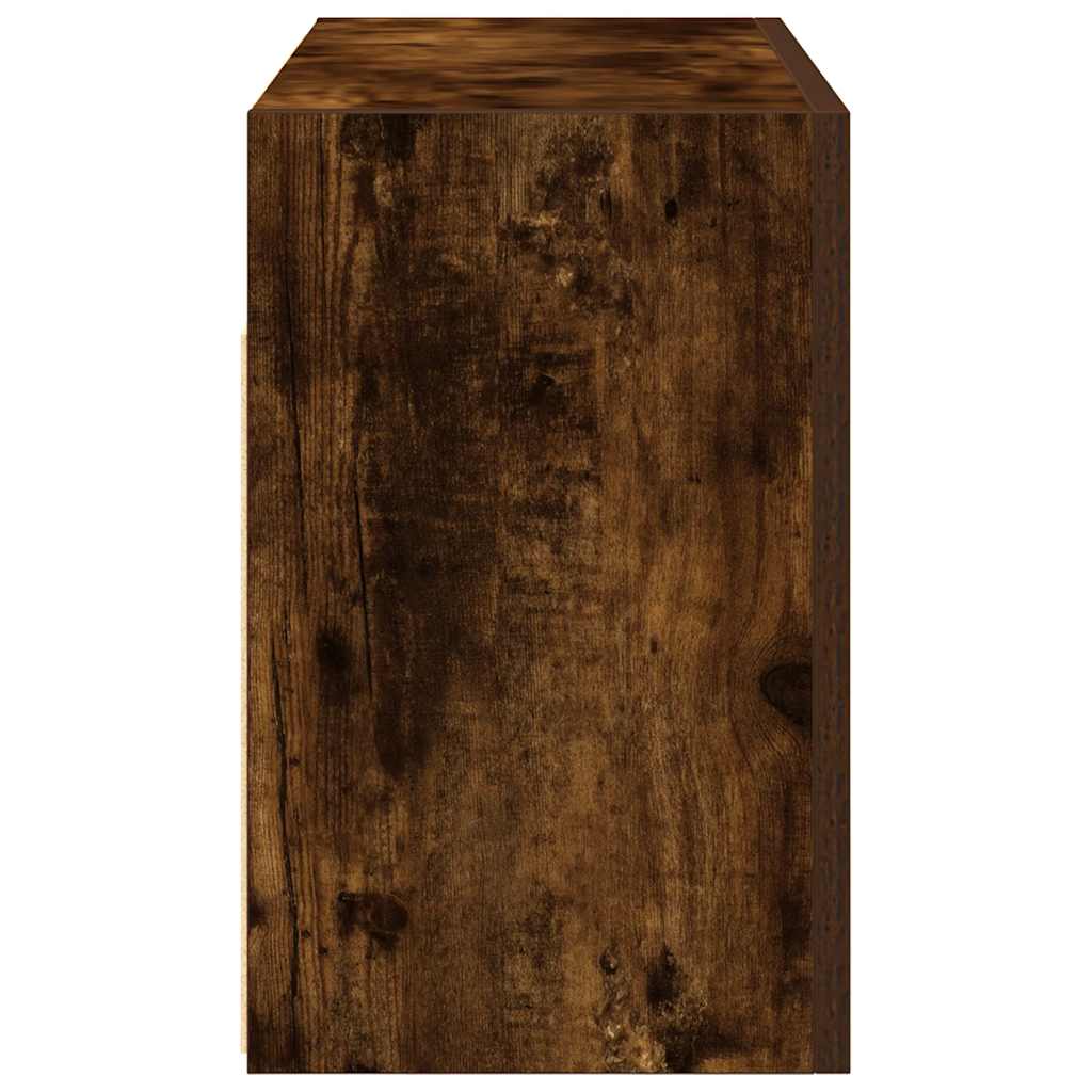 Badkamerwandkast 60x25x40 cm bewerkt hout gerookt eikenkleurig is nu te koop bij PeponiXL, paradijselijk wonen!