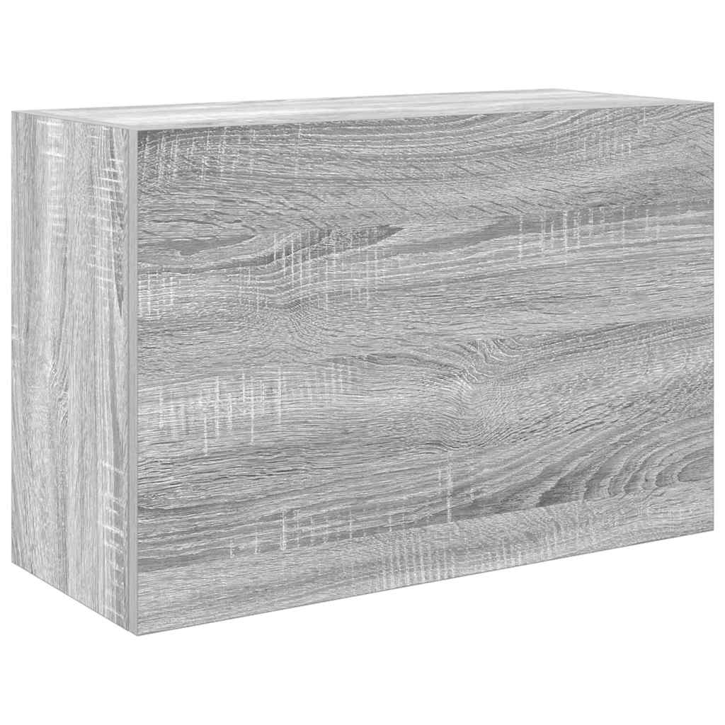 Badkamerwandkast 60x25x40 cm bewerkt hout grijs sonoma eiken is nu te koop bij PeponiXL, paradijselijk wonen!